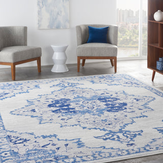The Rug Corner Nourison Home Nourison Home - Whimsicle Ivory/Blue Area Rug WHS14  