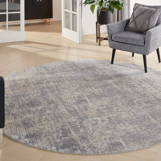 Rustic Textures RUS01 IVSIL Area Rugs