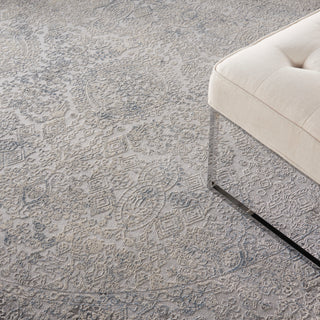 Nourison Home - Rustic Textures Ivory/Light Blue Area Rug Rust09