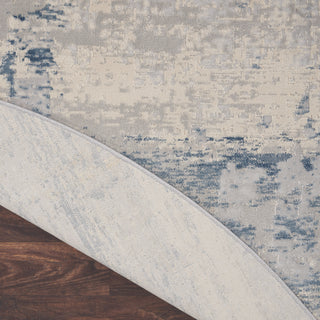 The Rug Corner Nourison Home Rustic Textures RUS10 IVBLU Area Rugs  