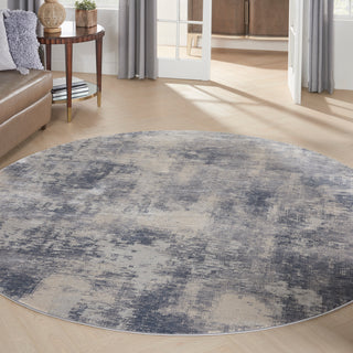 Nourison Home - Rustic Textures Blue/Ivory Area Rug Rust02