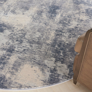 Nourison Home - Rustic Textures Blue/Ivory Area Rug Rust02