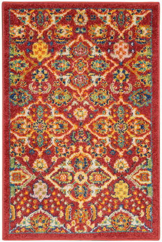 The Rug Corner Nourison Home Nourison Home - Allur Red/Multi Area Rug ALR03  