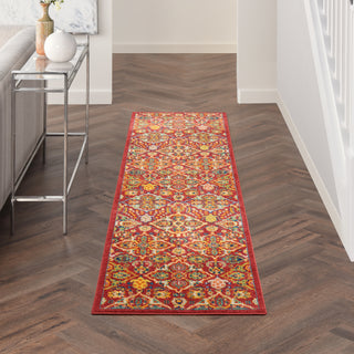The Rug Corner Nourison Home Nourison Home - Allur Red/Multi Area Rug ALR03  