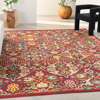 The Rug Corner Nourison Home Nourison Home - Allur Red/Multi Area Rug ALR03  