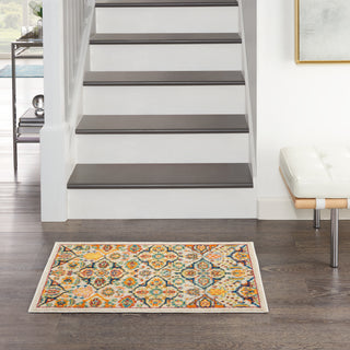 The Rug Corner Nourison Home Nourison Home - Allur Ivory/Multi-Color Area Rug ALR03  
