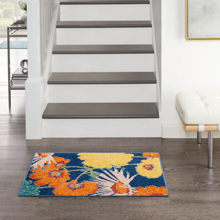 The Rug Corner Nourison Home Allur ALR06 NAVMT Area Rugs  