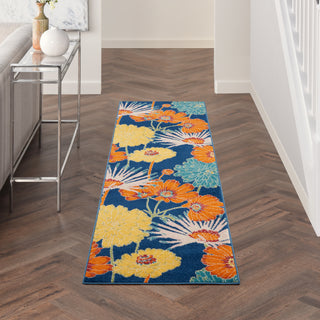The Rug Corner Nourison Home Allur ALR06 NAVMT Area Rugs  