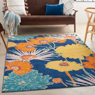 The Rug Corner Nourison Home Allur ALR06 NAVMT Area Rugs  