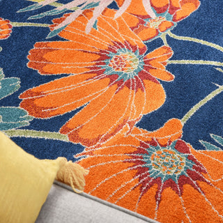 The Rug Corner Nourison Home Allur ALR06 NAVMT Area Rugs  