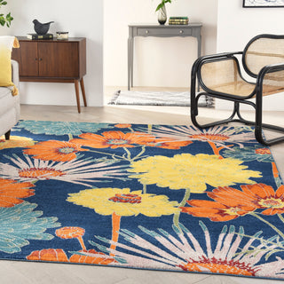 The Rug Corner Nourison Home Allur ALR06 NAVMT Area Rugs  