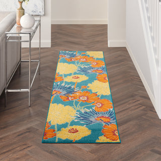 Nourison Home - Allur Turquoise/Multi Area Rug ALR06