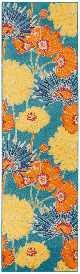 Nourison Home - Allur Turquoise/Multi Area Rug ALR06