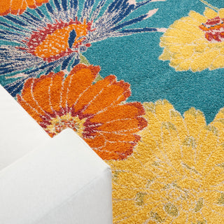Nourison Home - Allur Turquoise/Multi Area Rug ALR06