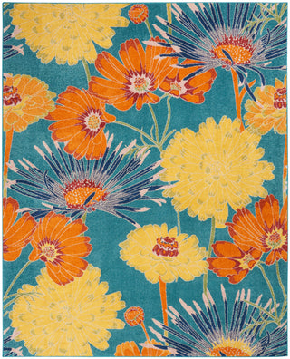 Nourison Home - Allur Turquoise/Multi Area Rug ALR06
