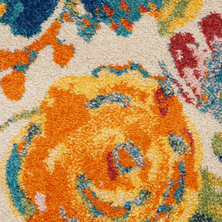 The Rug Corner Nourison Home Nourison Home - Allur Ivory/Multi-Color Area Rug ALR07  