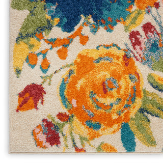 The Rug Corner Nourison Home Nourison Home - Allur Ivory/Multi-Color Area Rug ALR07  