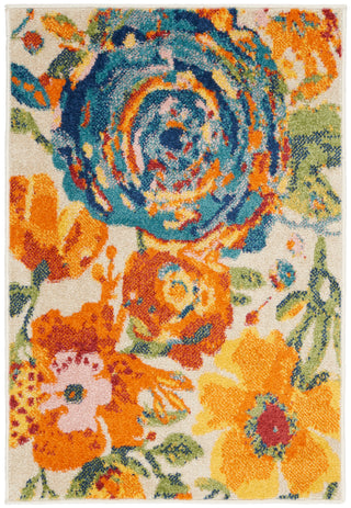 The Rug Corner Nourison Home Nourison Home - Allur Ivory/Multi-Color Area Rug ALR07  