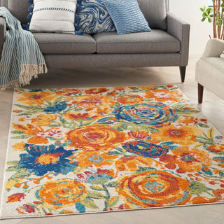 The Rug Corner Nourison Home Nourison Home - Allur Ivory/Multi-Color Area Rug ALR07  
