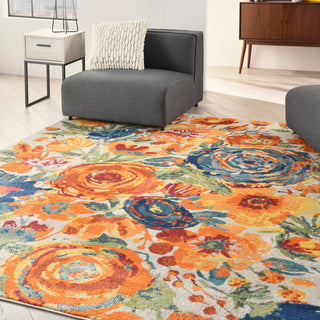 The Rug Corner Nourison Home Nourison Home - Allur Ivory/Multi-Color Area Rug ALR07  