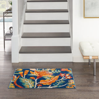 The Rug Corner Nourison Home Allur ALR09 NAVMT Area Rugs  