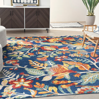 The Rug Corner Nourison Home Allur ALR09 NAVMT Area Rugs  