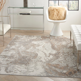 The Rug Corner Nourison Home Elation ETN02 IVGRY Area Rugs  