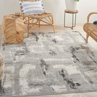 The Rug Corner Nourison Home Elation ETN06 GRYIV Area Rugs  