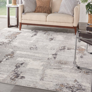 The Rug Corner Nourison Home Elation ETN06 GRYIV Area Rugs  