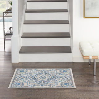The Rug Corner Nourison Home Elation ETN10 IVBLU Area Rugs  
