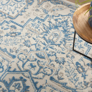 The Rug Corner Nourison Home Elation ETN10 IVBLU Area Rugs  