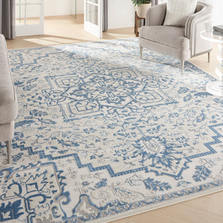 The Rug Corner Nourison Home Elation ETN10 IVBLU Area Rugs  
