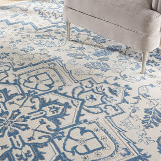 The Rug Corner Nourison Home Elation ETN10 IVBLU Area Rugs  