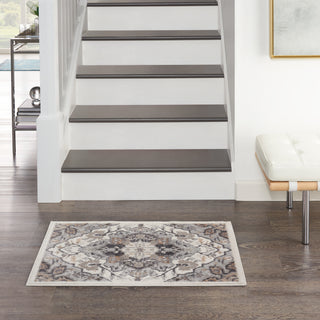 The Rug Corner Nourison Home Nourison Home - ELatteion Ivory/Green Area Rug ETN09  
