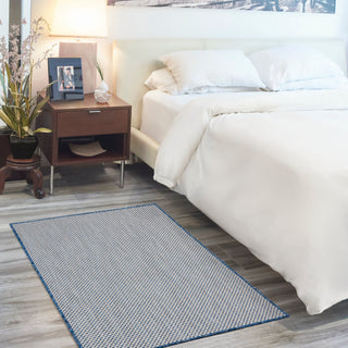 The Rug Corner Nourison Home Courtyard COU01 IVBLU Area Rugs  