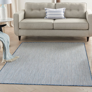 The Rug Corner Nourison Home Courtyard COU01 IVBLU Area Rugs  