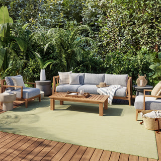 The Rug Corner Nourison Home Nourison Home - Courtyard Ivory/Green Area Rug COU01  
