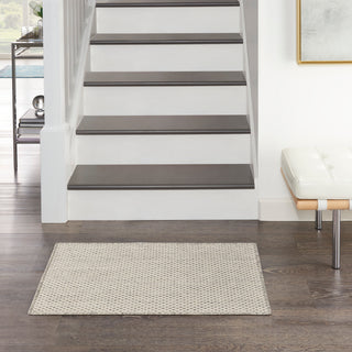 The Rug Corner Nourison Home Nourison Home - Courtyard Ivory/Silver Area Rug COU01  