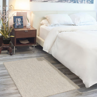The Rug Corner Nourison Home Nourison Home - Courtyard Ivory/Silver Area Rug COU01  
