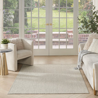 The Rug Corner Nourison Home Nourison Home - Courtyard Ivory/Silver Area Rug COU01  