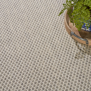 The Rug Corner Nourison Home Nourison Home - Courtyard Ivory/Silver Area Rug COU01  