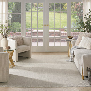 The Rug Corner Nourison Home Nourison Home - Courtyard Ivory/Silver Area Rug COU01  