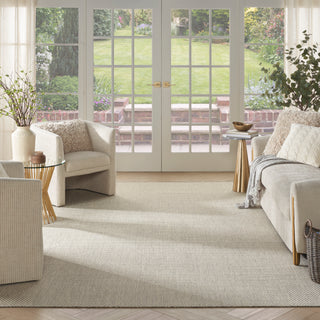 The Rug Corner Nourison Home Nourison Home - Courtyard Ivory/Silver Area Rug COU01  