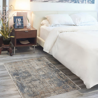 The Rug Corner Nourison Home Nourison Home - Quarry Blue/Beige Area Rug QUA02  