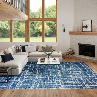 Nourison Home - Luna Blue/Silver Area Rug LUN02