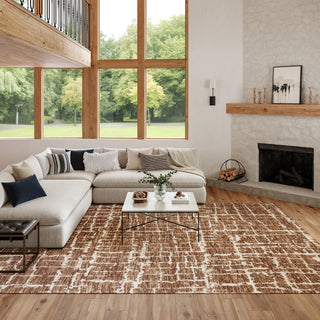 Nourison Home - Luna Mocha/Ivory Area Rug LUN02