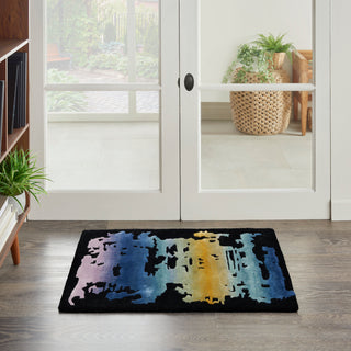 The Rug Corner Nourison Home Nourison Home - Prismatic Black/Multi Area Rug PRS23  