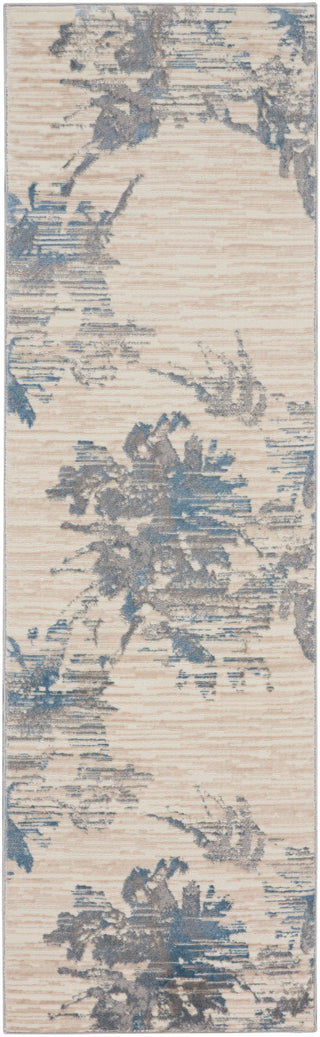 Calvin Klein Enchanting - Ivory/Blue Area Rug ECH01