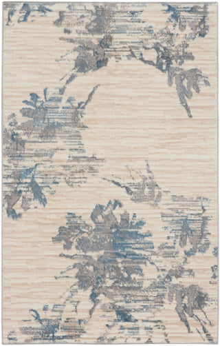 Calvin Klein Enchanting - Ivory/Blue Area Rug ECH01