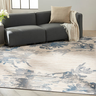 Calvin Klein Enchanting - Ivory/Blue Area Rug ECH01